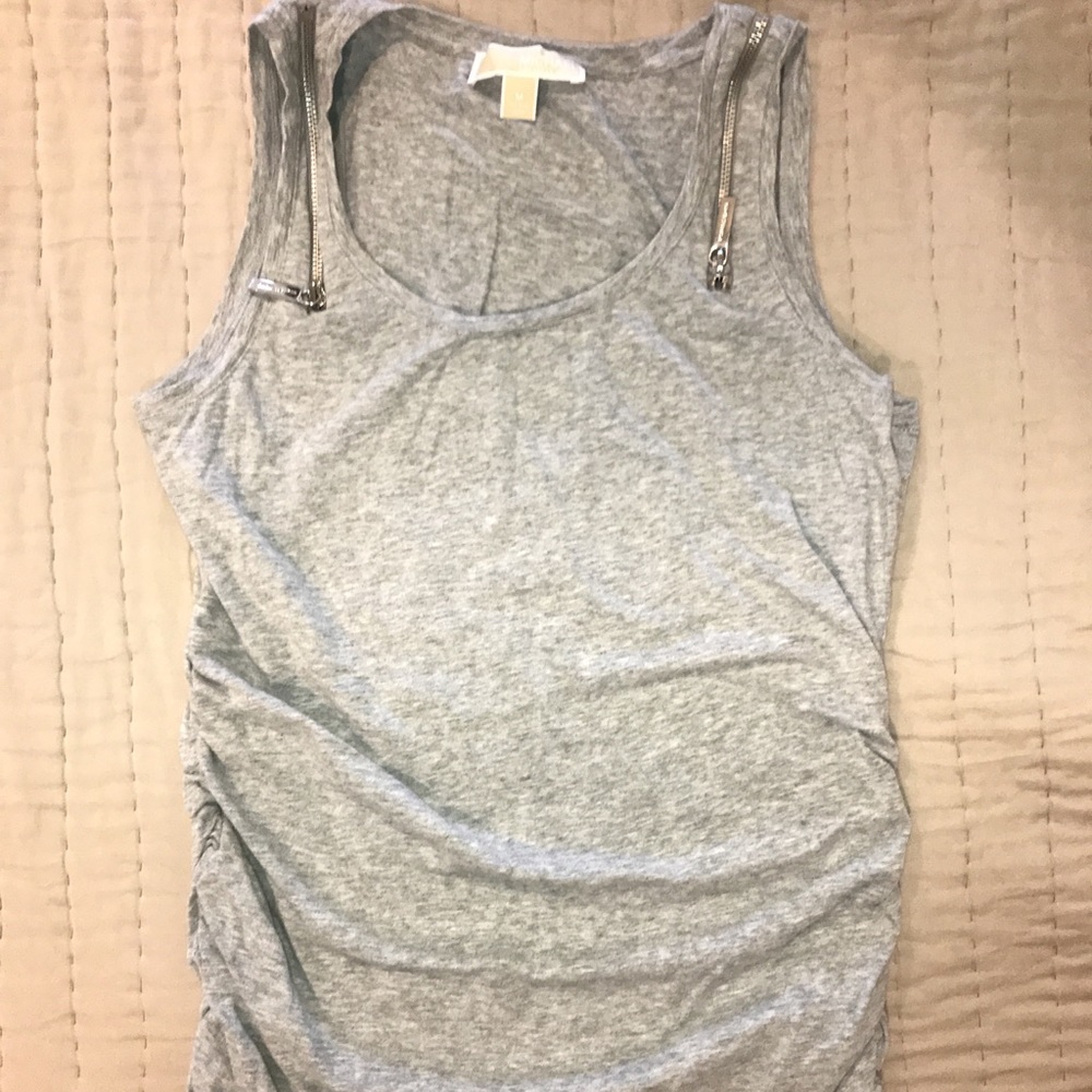 Michael Kids Zipper Tank Top Rouched sides size M